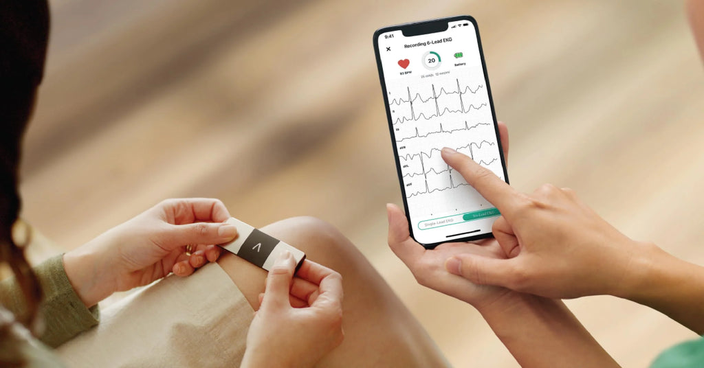 AliveCor KardiaMobile 6L Personal EKG Monitor, Black - KM-6L-E