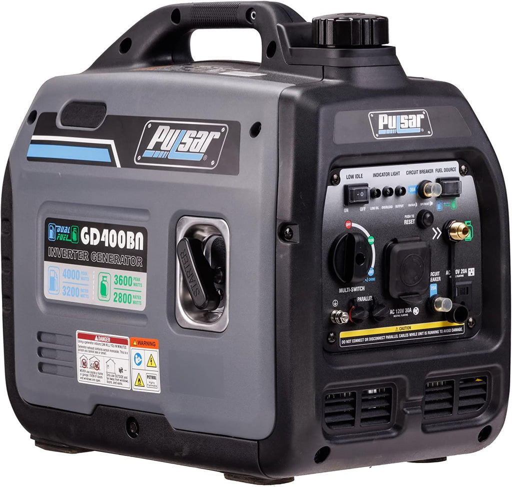 Pulsar Products 4000W Portable Dual Fuel RV-Ready Generator - GD400BN