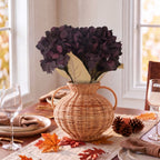 My Texas House Fall Faux Hydrangea Bundle, Dark Purple, 20"