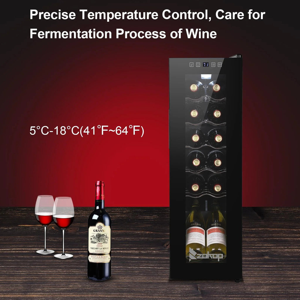 Ktaxon 18 Bottle Compressor Wine Cooler, 1.8 Cu.Ft, 52L - Freestanding