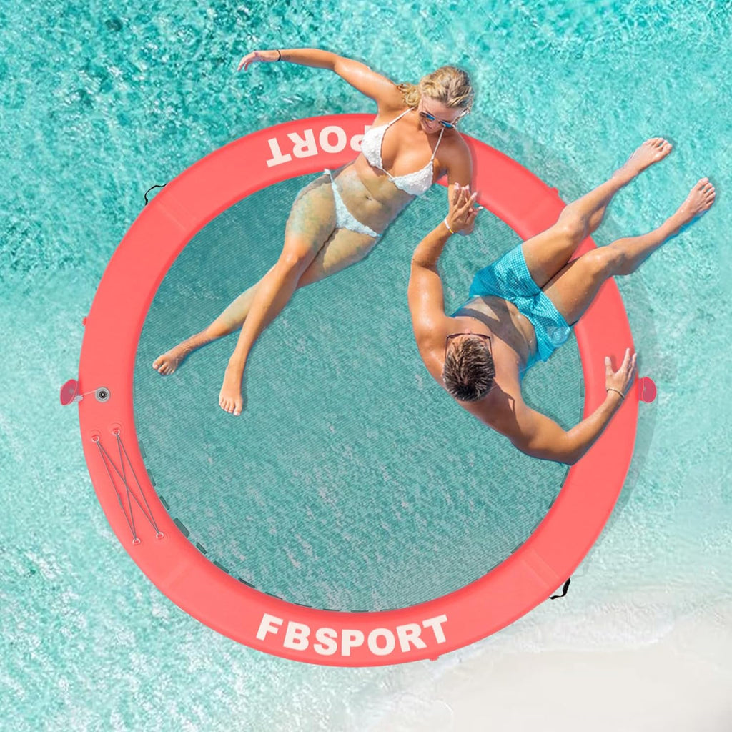 FBSPORT 8ft Inflatable Water Hammock Floating Platform