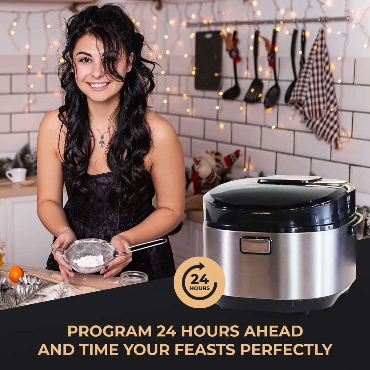 Buffalo White IH Smart Rice Cooker And Warmer, 1 L, 5 Cups