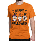 BROOKLYN VERTICAL Adult Halloween Printed T-Shirts Jack O' Lantern Pumpkin Skeleton Fun Costume Designs