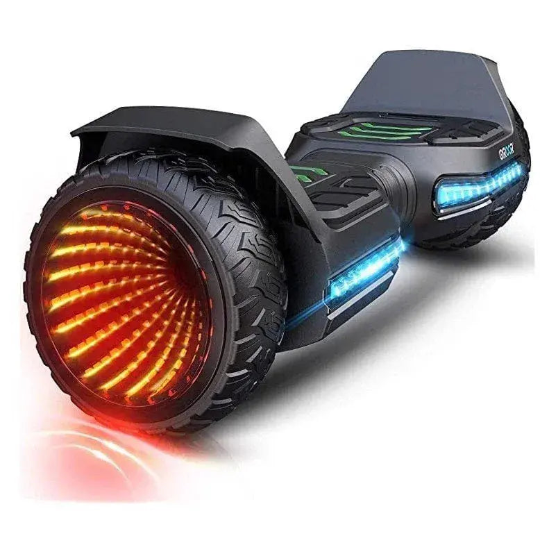 G5 All-Terrain Hoverboard Scooter With 6.5 Inch Solid Tires, 600 Watts Motor And Flashing Wheels - G5