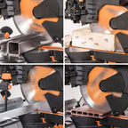 Evolution Dual Bevel Sliding Miter Saw With 10 in Multi-Material Cutting Blade - R255SMS-DB+