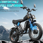 Electric Bike 2000W 52V 30-180 Miles All-Terrain Fat Tire E-Bike - Q20