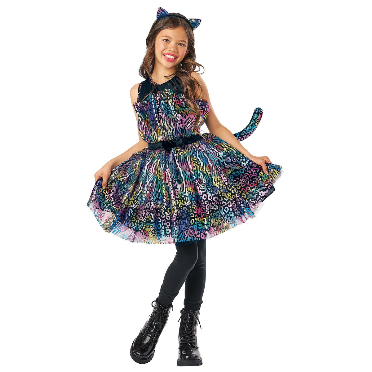 Fluffy Kitty Halloween Costume for Children, Girls' Size M (7/8), by Way to Celebrate