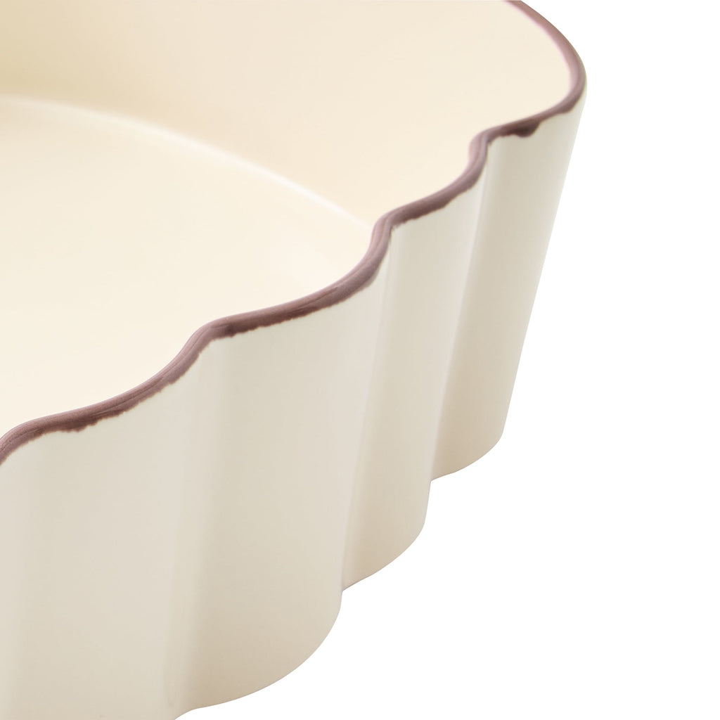 Better Homes & Gardens 10 in x 13 in Cream Figural Pumpkin Stoneware Baking Dish