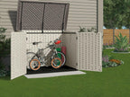 Suncast Resin Storage Shed, Off-White/Gray, 70.5in W x 44.25in D x 52in H - BMS4700