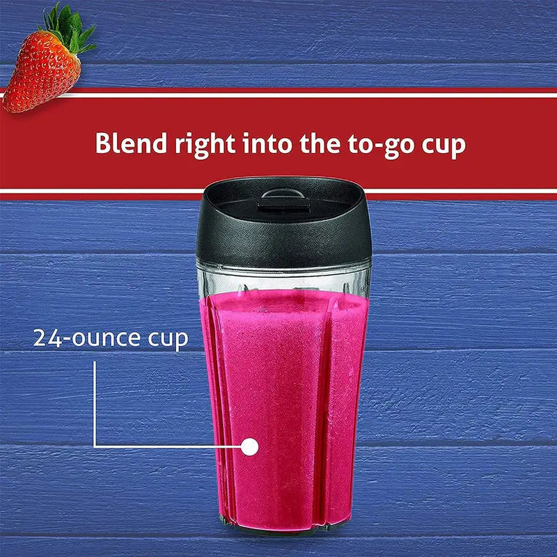 Oster Pro 1200 Blender With 24-Oz Smoothie Cup And Glass Jar - Brushed Nickel