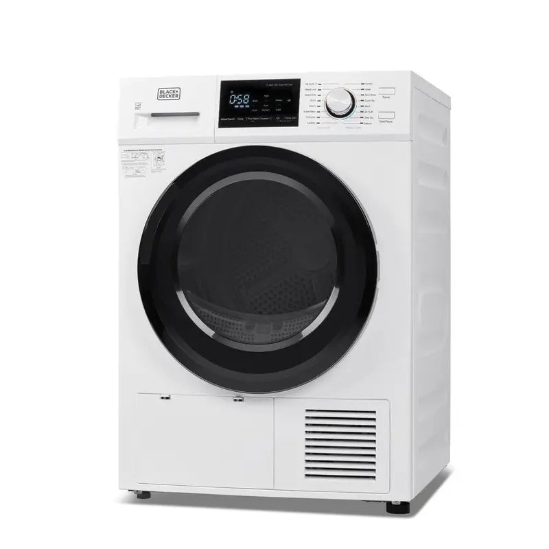 BLACK+DECKER 4.4 Cu. Ft. 240-Volt Ventless Electric Heat Pump Dryer, White - BDFH44M