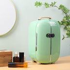 HOMCOM Portable Beauty Fridge, 0.4 Cu. Ft, 12 L, 10.75 in L x 10.75 in W x 17.5 in H - 800-136WT