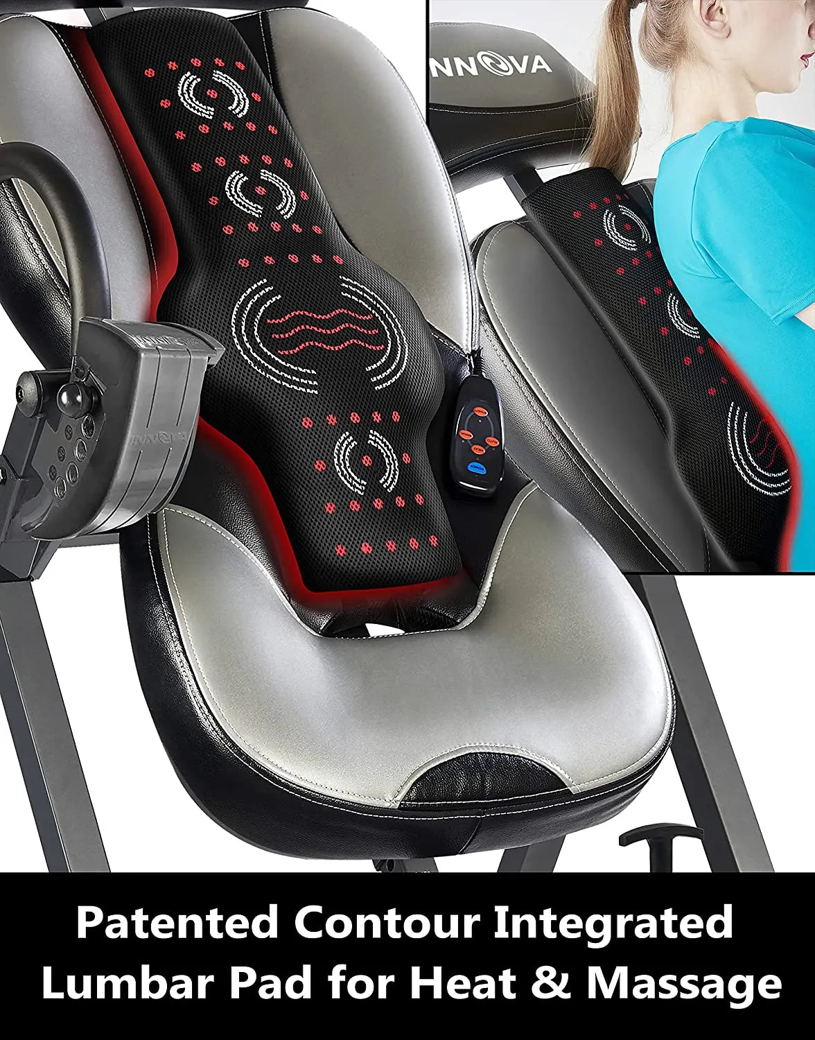 HEALTH AND FITNESS Advanced Heat And Massage Inversion Table - sgtnighsdesigns