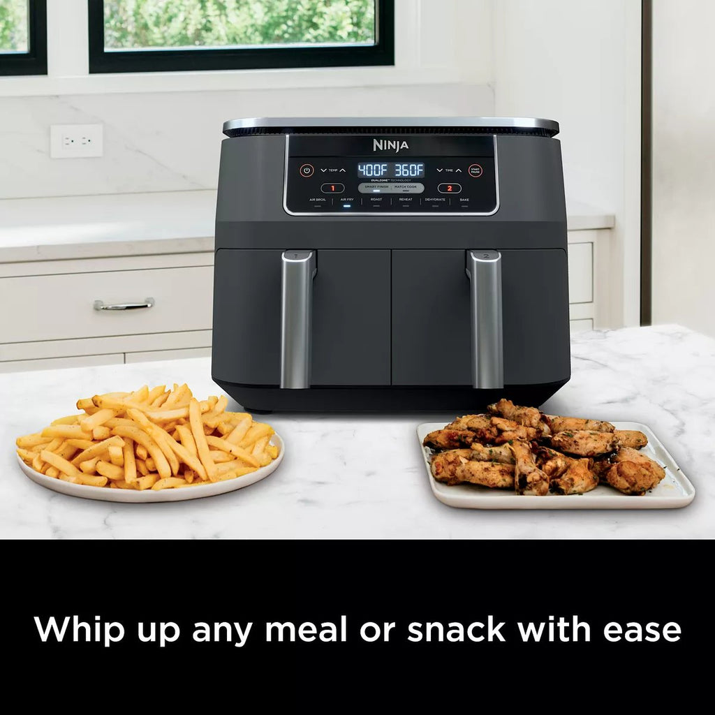 8-Qt 2-Basket Air Fryer With DualZone Technology And Smart Finish