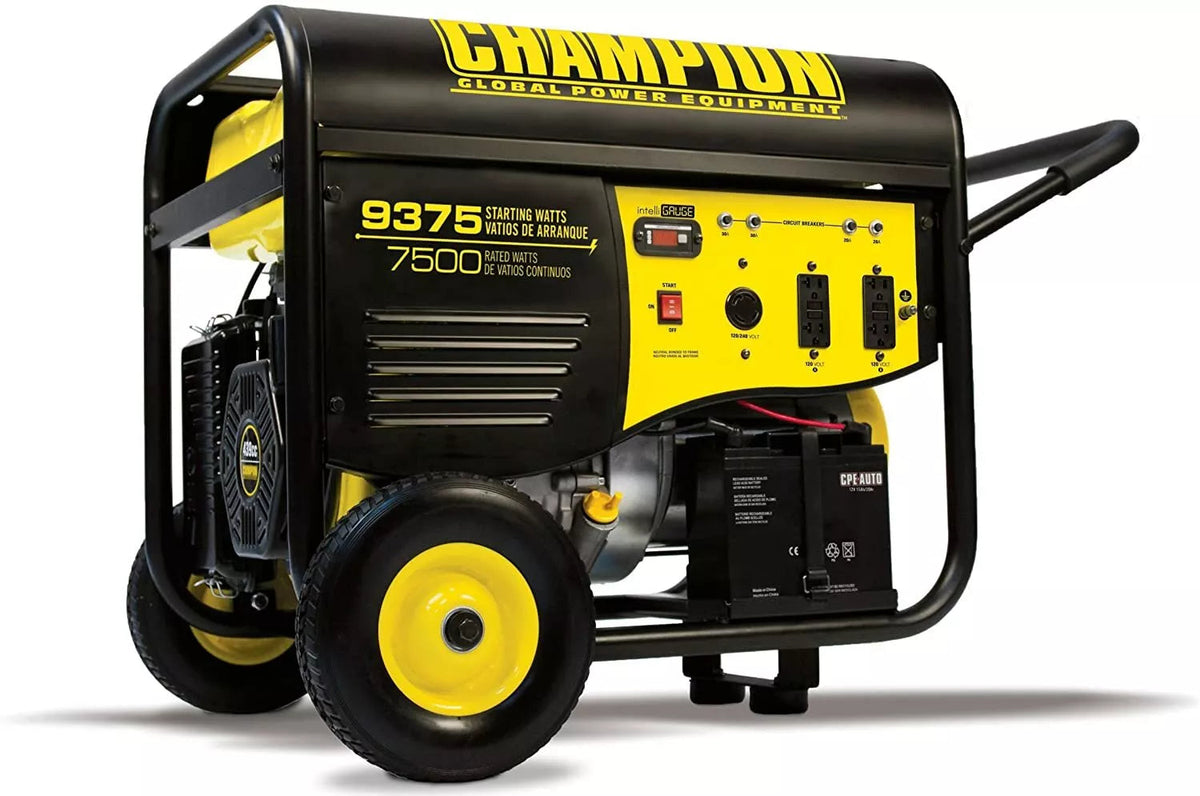 Portable Gas-Powered Generator, 9,375-Watt, RV-Ready - Remote Start