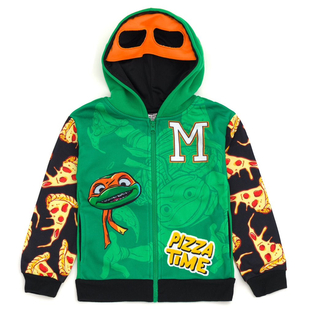 Teenage Mutant Ninja Turtles Toddler Boys' Cosplay Fleece Zip-Up Hoodie TMNT Black