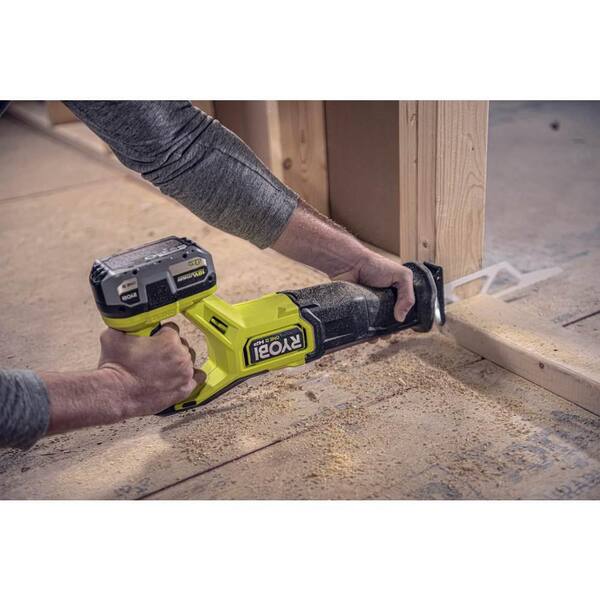 RYOBI ONE+ HP 18V Brushless Cordless Reciprocating Saw Kit With 4.0 Ah Battery And Charger - PBLRS01B