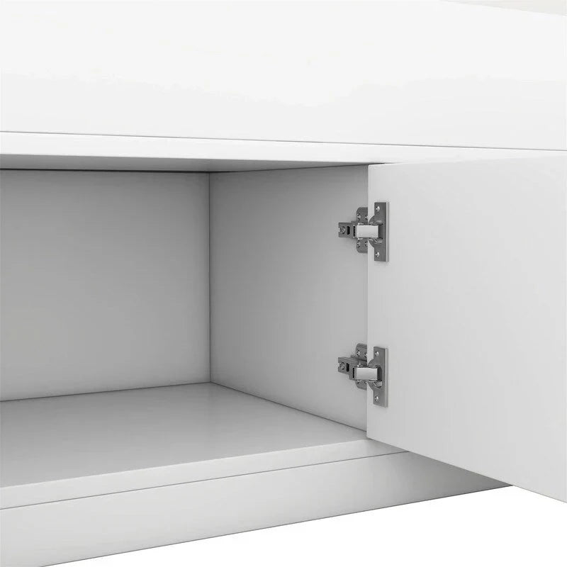 Twin/Full Captain Platform Bed With 4 Drawers And Storage Bookcase Headboard