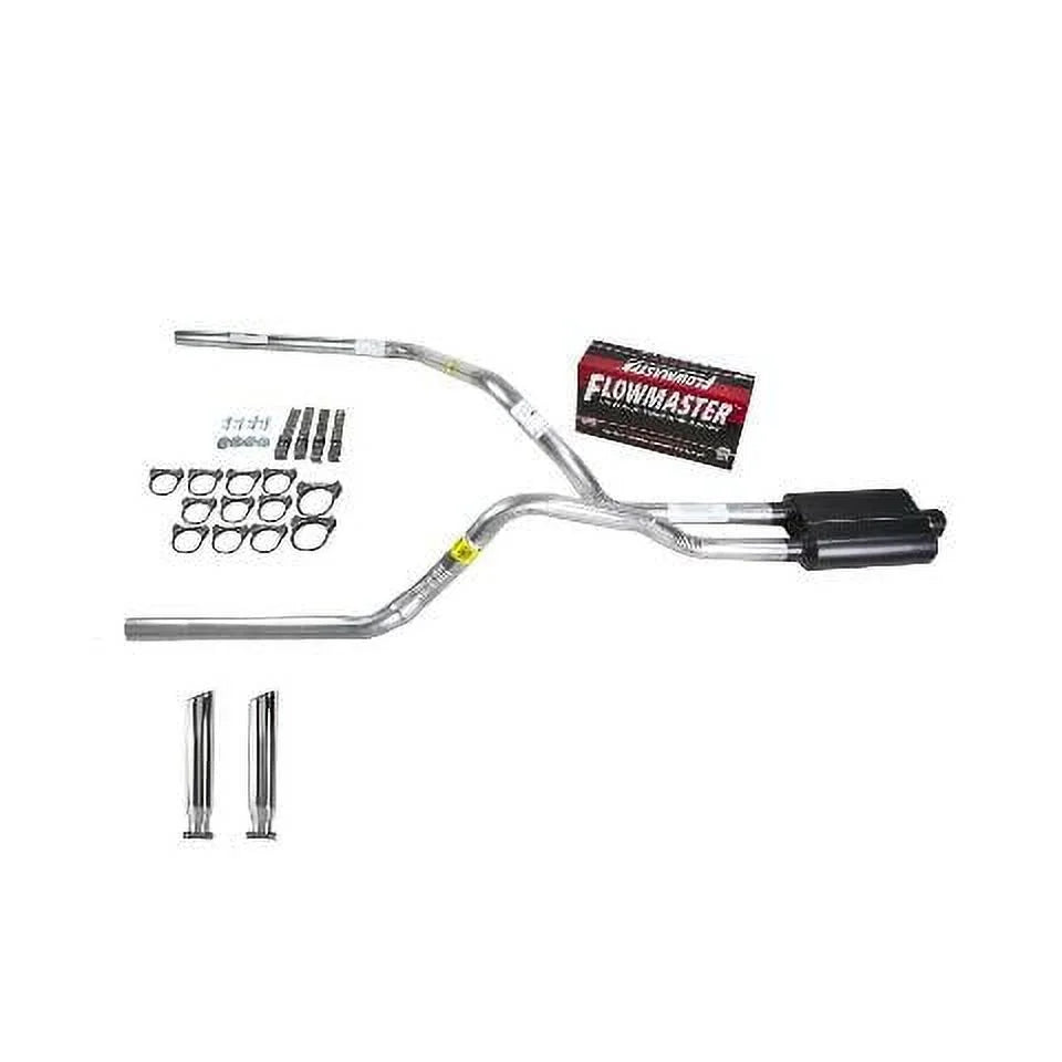 Flowmaster Silverado 88-95 Dual Exhaust 2.5 Pipe - Super 44 RC Tip