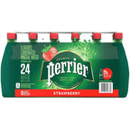 Perrier Strawberry Flavored Sparkling Water 16.9 FL OZ Bottles, 24 Pack, Zero Calories