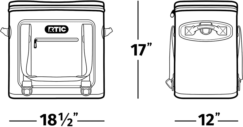 RTIC Soft Cooler 40 Insulated Bag, 40 Can - B07576RFLW