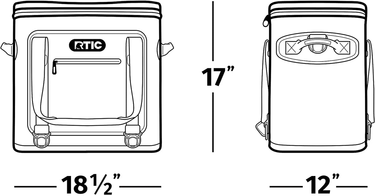 RTIC Soft Cooler 40 Insulated Bag, 40 Can - B07576RFLW