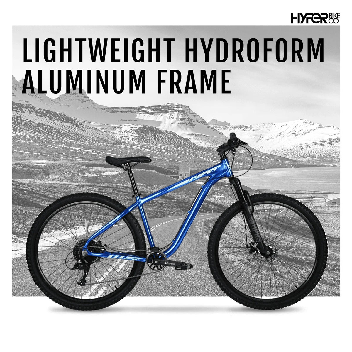 Hyper Bicycles Men's Mountain Bike, 29 inch, Hard Tail, Blue - Explorer