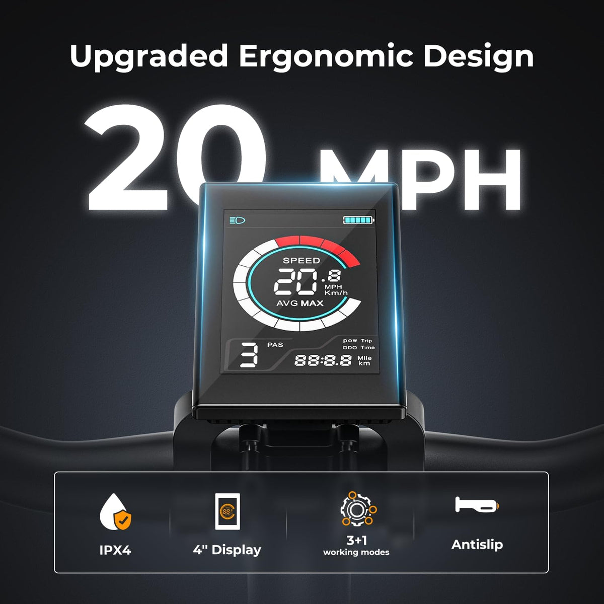 500W Electric Bike With 40-Mile Range And 20 MPH Top Speed - EB5