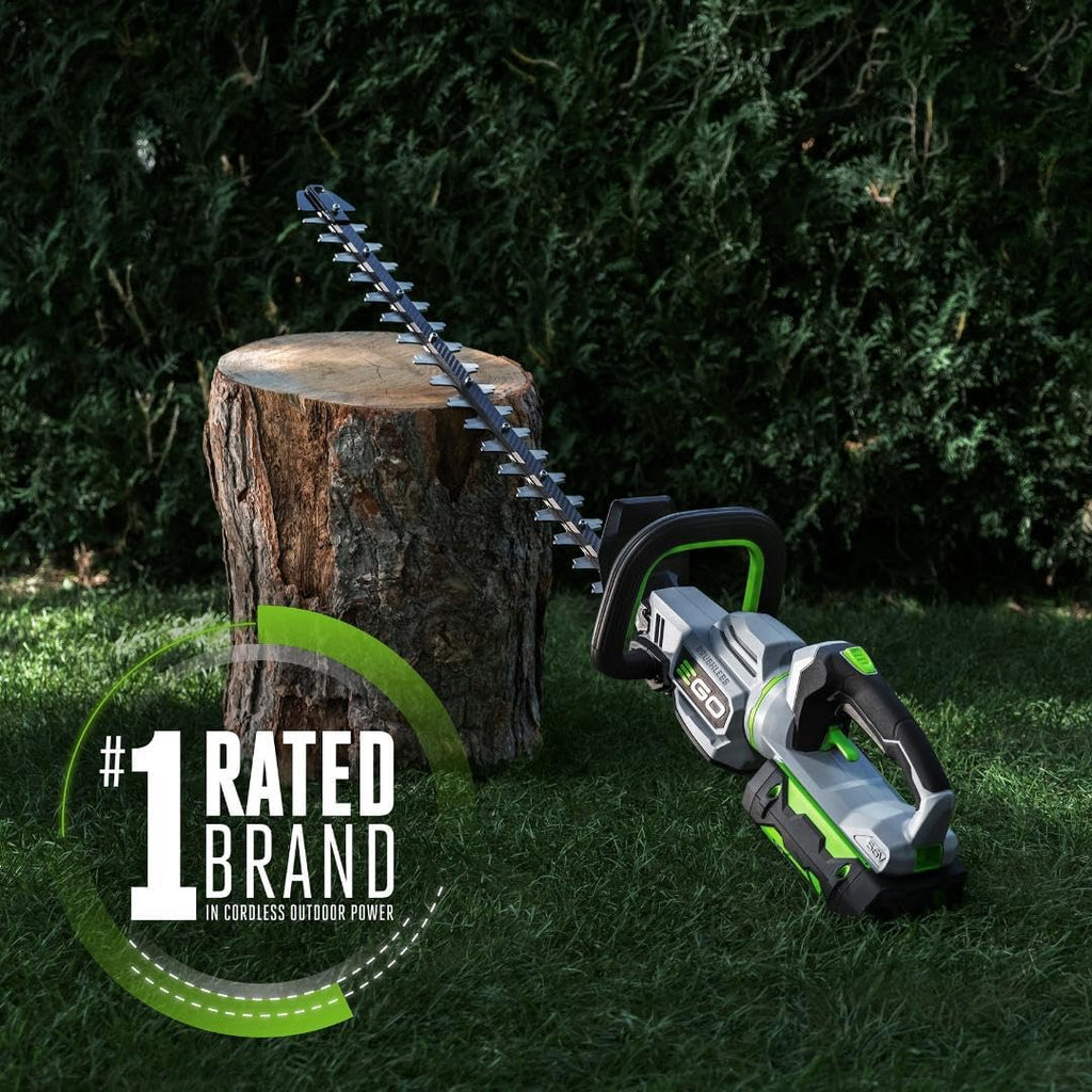 EGO Power+ Cordless Electric Hedge Trimmer 26 Inch With 56V 2.5Ah Battery And Charger - HT2601