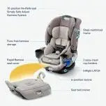 4Ever DLX 4-In-1 Convertible Car Seat, Charlie 2 - 10-Year Use