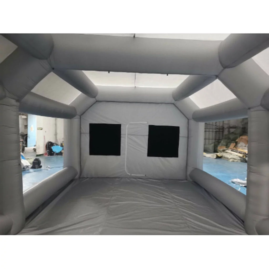 Inflatable Car Paint Spray Booth Tent With 2 Filters, 28x15x10FT