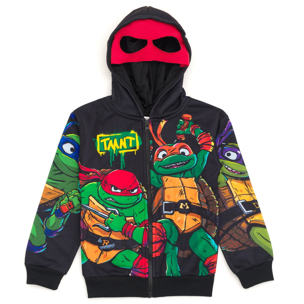 Teenage Mutant Ninja Turtles Toddler Boys' Cosplay Fleece Zip-Up Hoodie TMNT Black