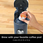 Ninja Pods & Grounds Single-Serve Coffee Maker, 56-oz. Reservoir, Stone - PB041ST