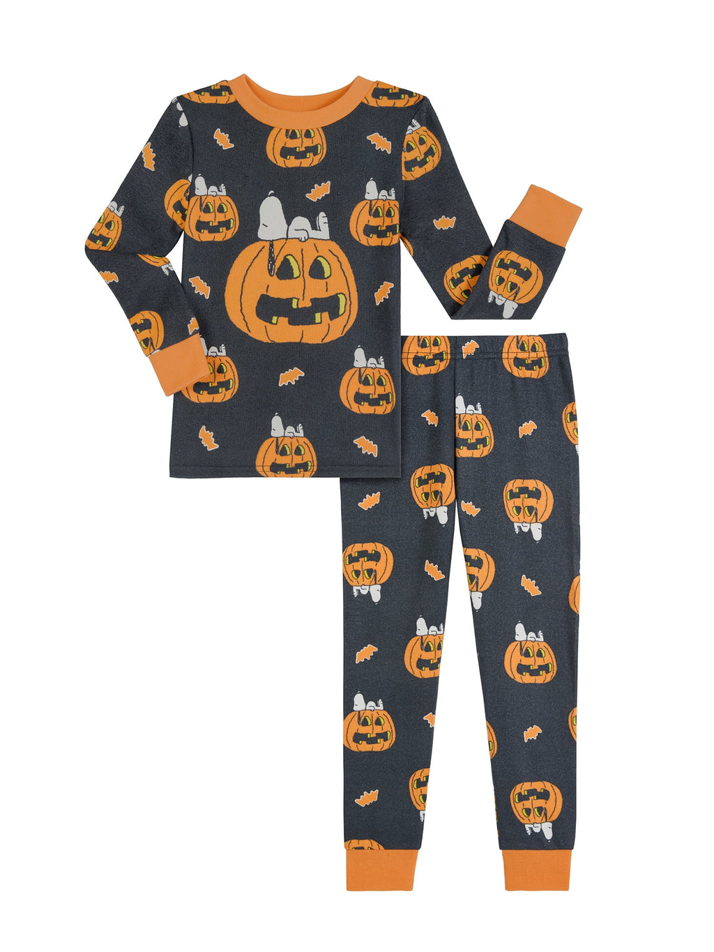 Marvel Boys Halloween Tight Fit Long Sleeve Top and Pant Pajama Set, 2-Piece, Sizes 4-12