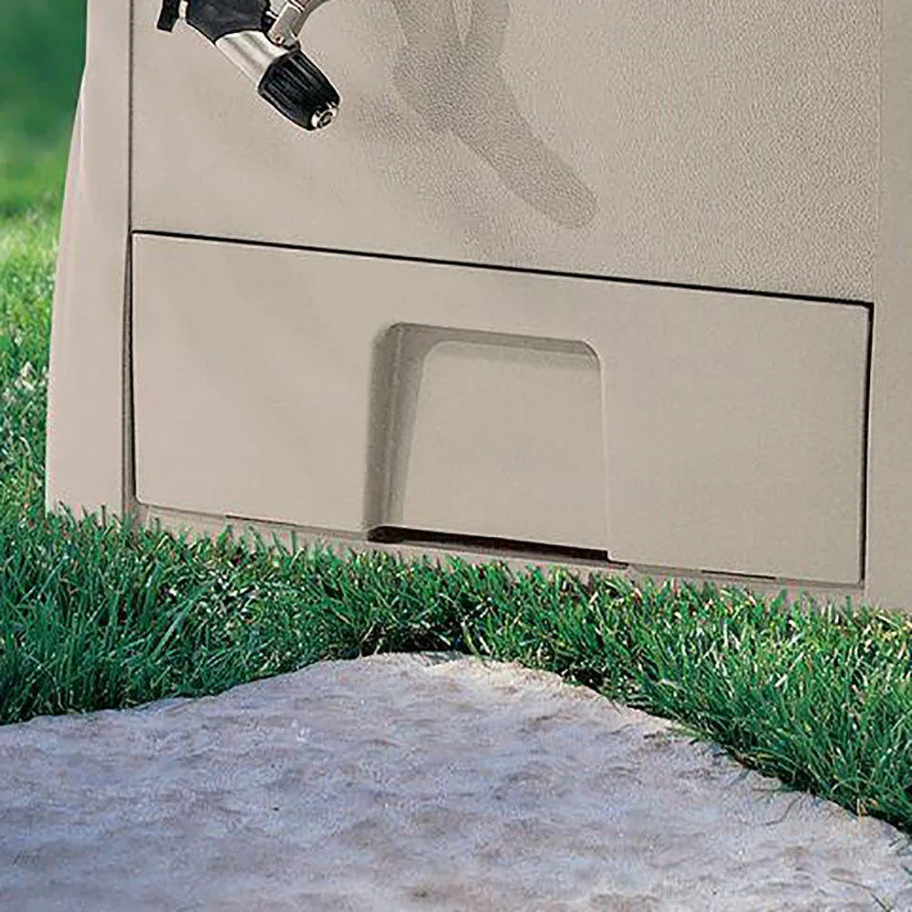 Powerwind Auto Power Rewind Hose Reel, 100 ft Capacity, Light Taupe