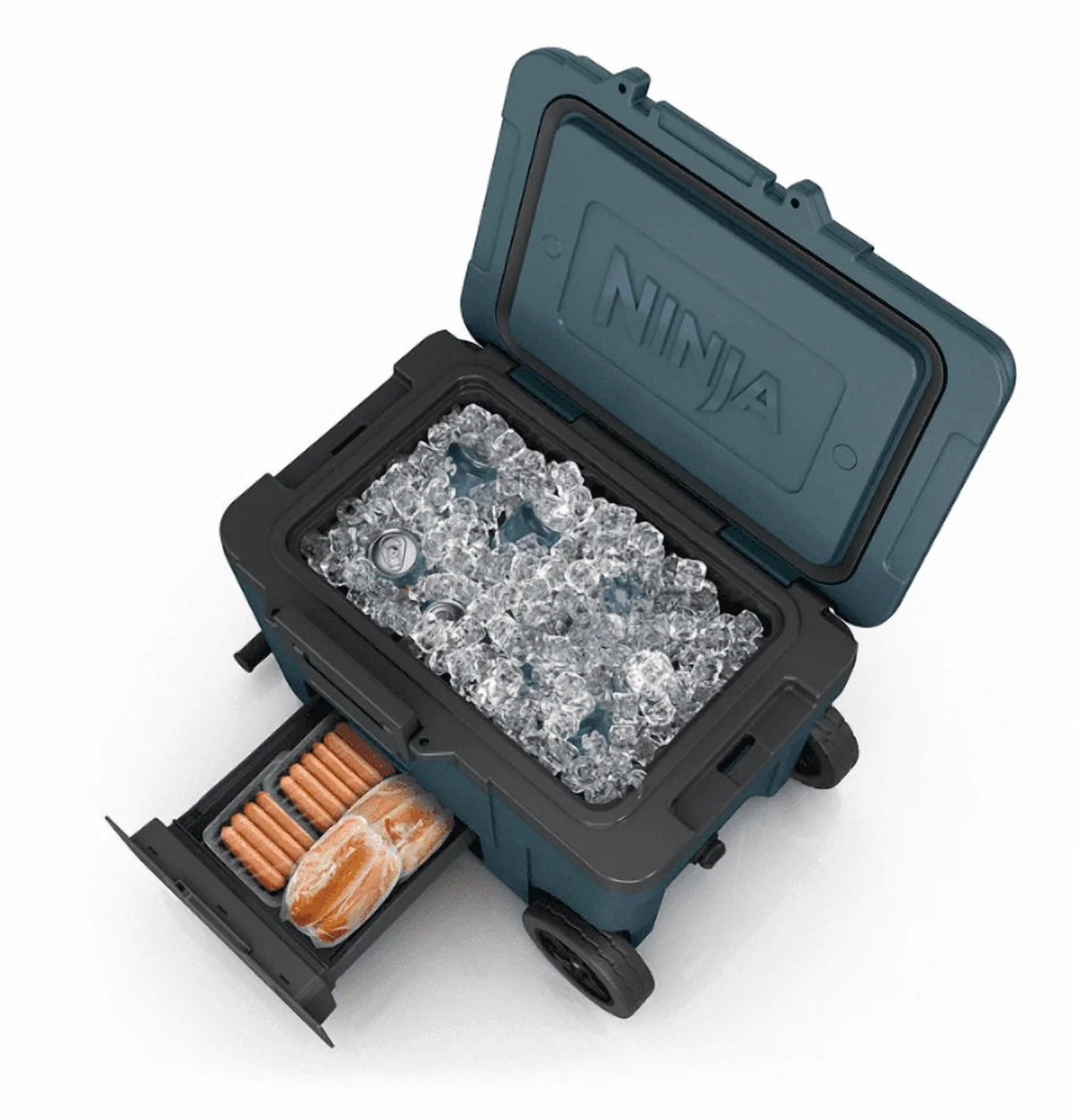 Ninja FrostVault 45QT Wheeled Cooler, Ocean Blue - FB245AOB