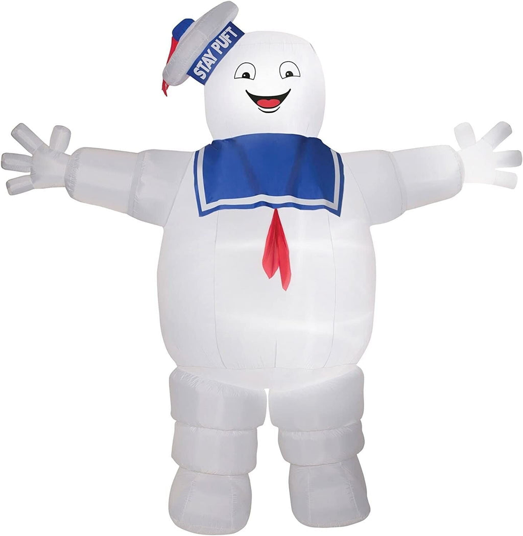 Gemmy Puft Marshmallow Man Lights Up 9 ft Yard Inflatables, Assorted Colors, 6.3 lbs