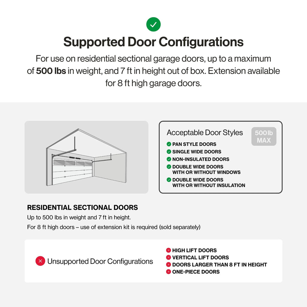 Genie Chain Drive Garage Door Opener, 3/4 HPc, Battery Backup - Chain Drive 750
