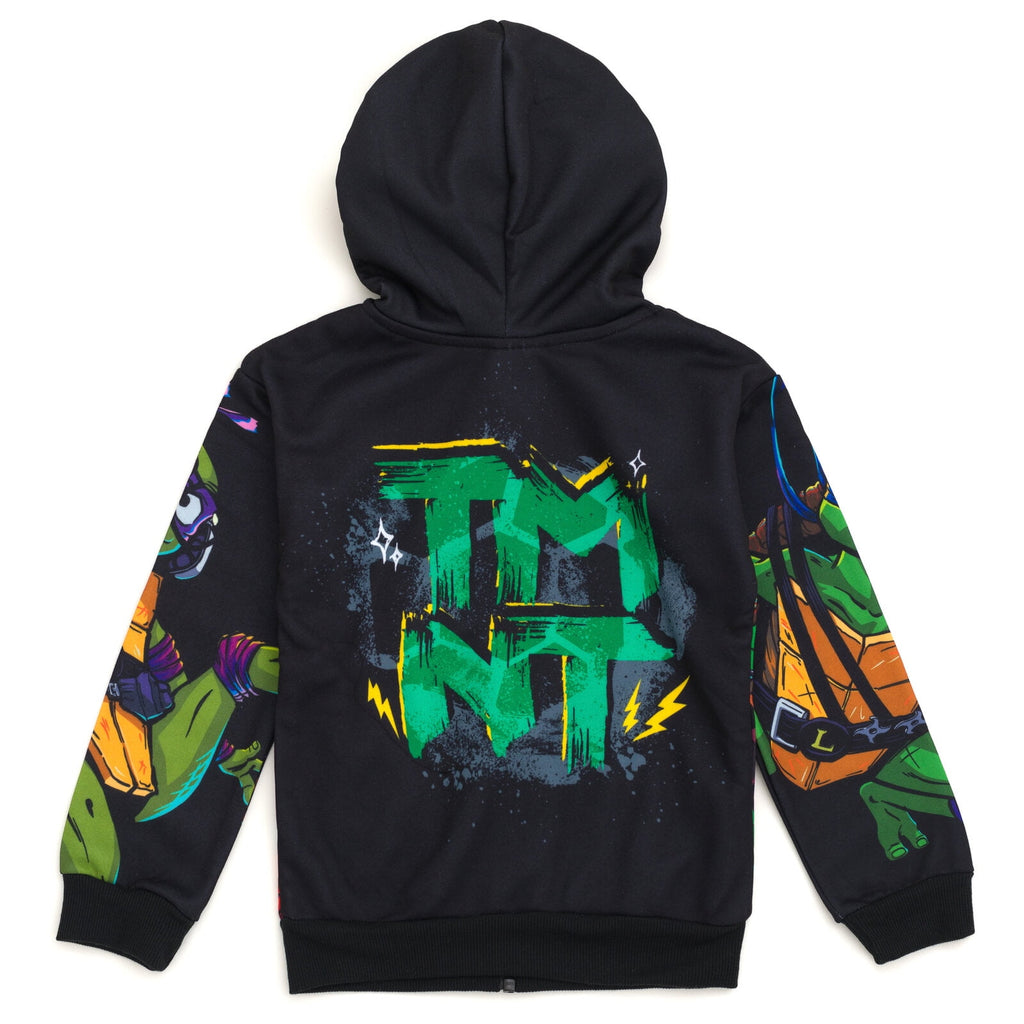 Teenage Mutant Ninja Turtles Toddler Boys' Cosplay Fleece Zip-Up Hoodie TMNT Black