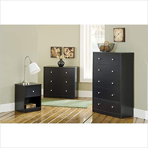 Home Square 3 Piece Bedroom Set With 6-Drawer Double Dresser