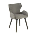 A & B Home Set Of 2 Dining Chairs, 22in W X 23.2in D X 32.3in H - 49809-GRAY-DS