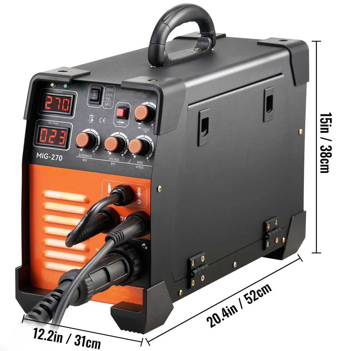 BENTISM 270A 110V Flux Core MIG/TIG/MMA 3-in-1 Welder - MIG-270