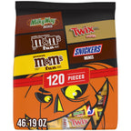 M&M's, Snickers, Twix & Milky Way Chocolate Halloween Candy Variety Pack - 200 Ct Bulk Bag