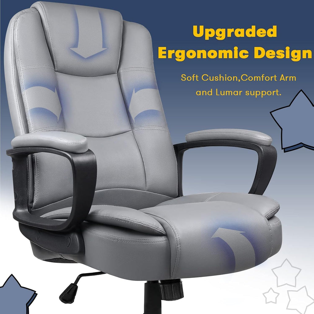 400 LBS Big And Tall Heavy Duty Ergonomic High-Back Office Chair