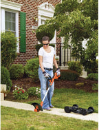 BLACK+DECKER Cordless 3-in-1 String Trimmer, Lawn Mower And Edger, 12-Inch, 20V - MTC220