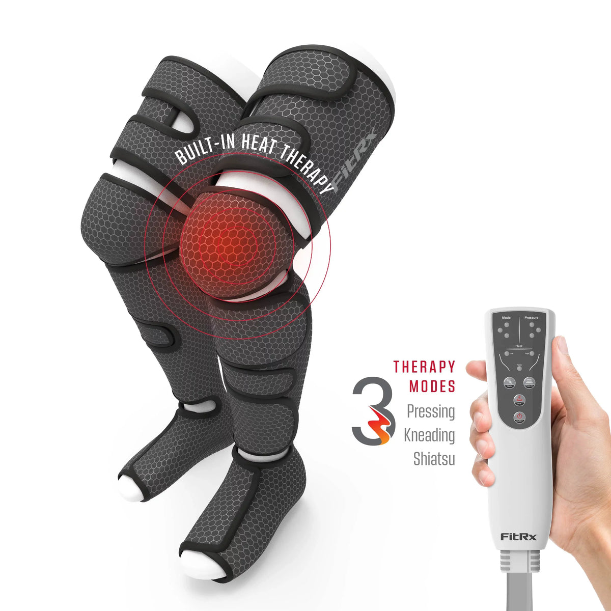 FitRx RecoverMax Heated Compression Leg And Foot Massager