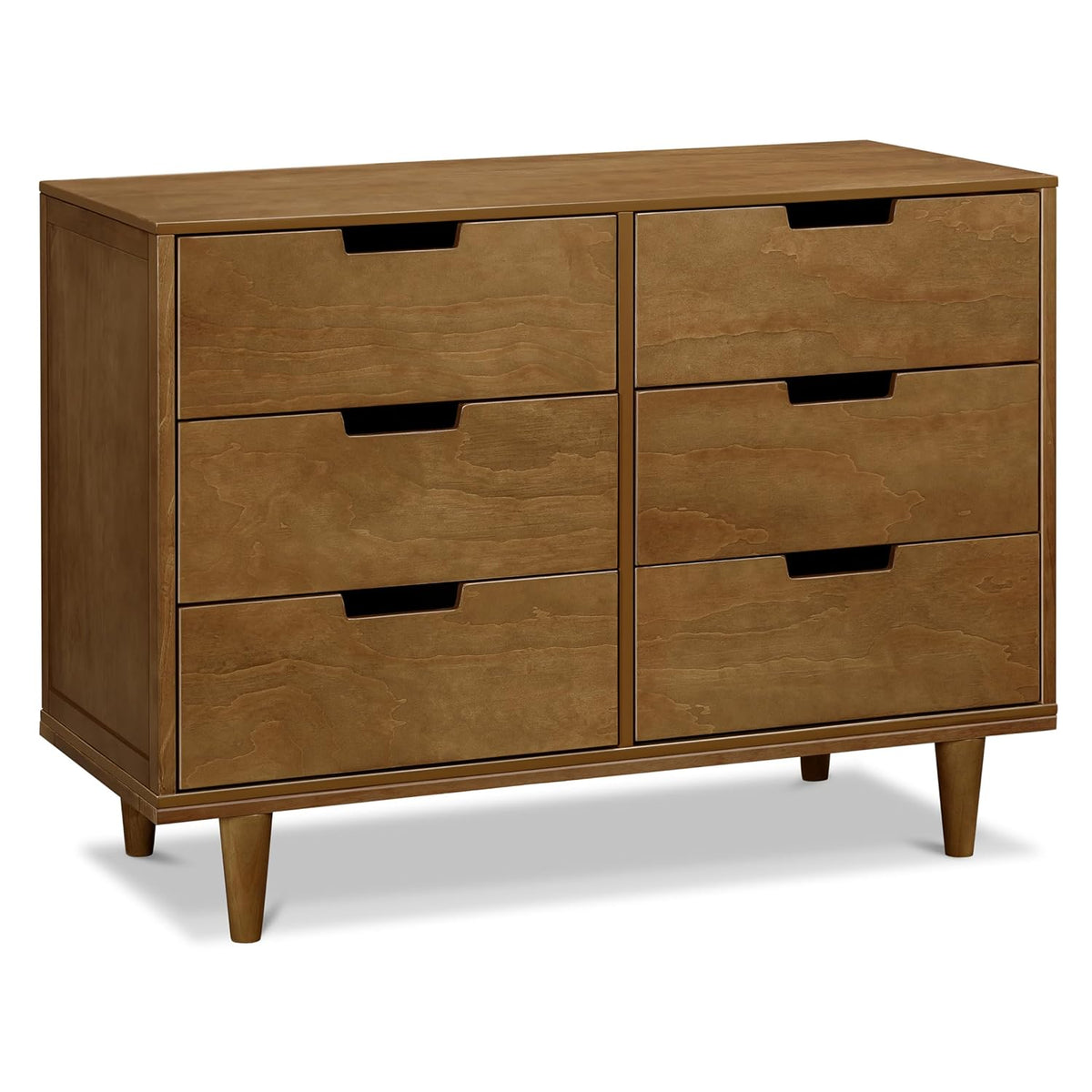 DaVinci 6-Drawer Solid Wood Nursery Dresser, Walnut - Marley
