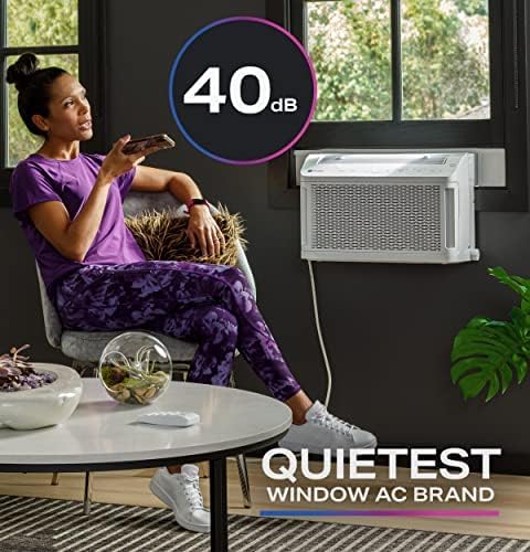 GE Profile ClearView Inverter Window Air Conditioner, 12,200 BTU, White