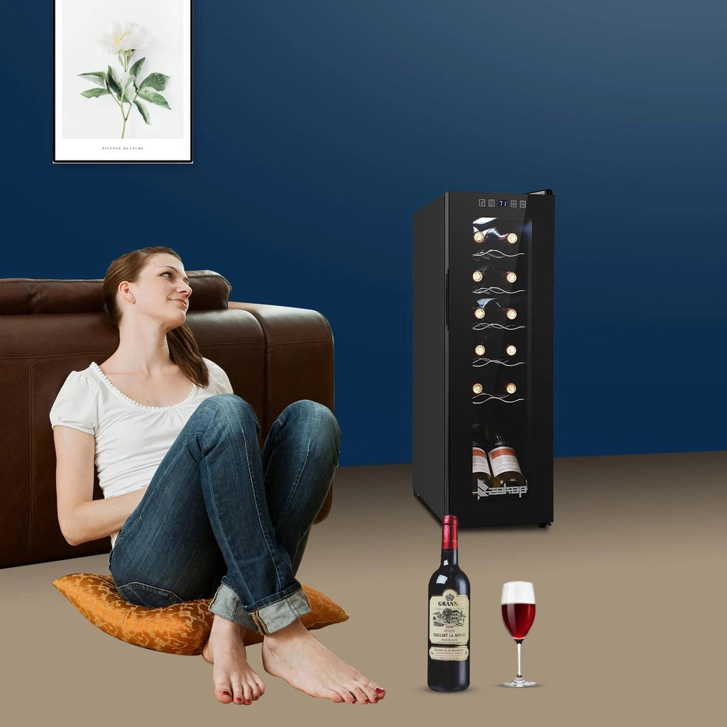 Ktaxon 18 Bottle Compressor Wine Cooler, 1.8 Cu.Ft, 52L - Freestanding