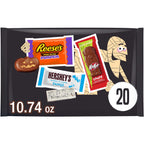 Hershey's, Kit Kat and Reese's Assorted, Halloween Candy Variety Bag, 10.74 oz (20 Pieces)